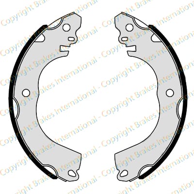 BRAKE SHOE AXLE SET (4)
