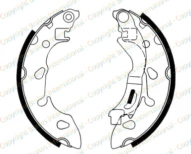 BRAKE SHOE AXLE SET (4)