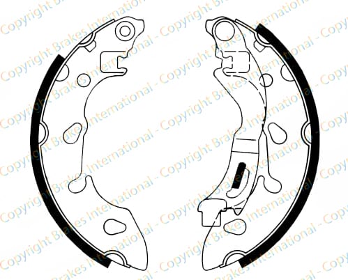 BRAKE SHOE AXLE SET (4)