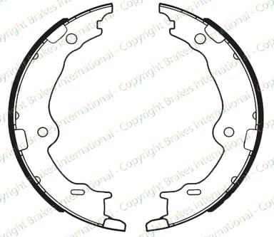 HANDBRAKE SHOE SET