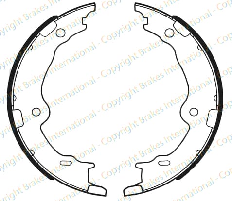 HANDBRAKE SHOE SET