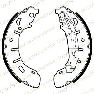 BRAKE SHOE AXLE SET (4)