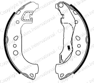 BRAKE SHOE AXLE SET (4)