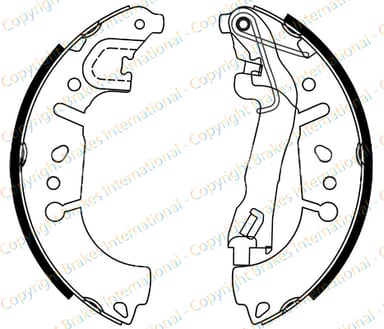 BRAKE SHOE AXLE SET (4)