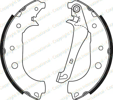 BRAKE SHOE AXLE SET (4)