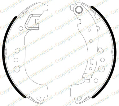 BRAKE SHOE AXLE SET (4)