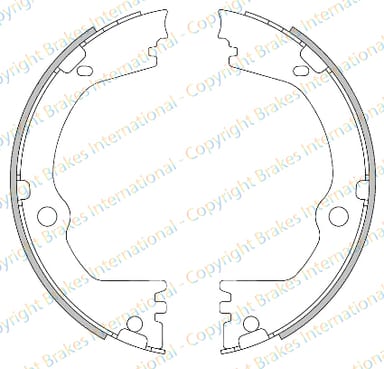 HANDBRAKE SHOE SET (4)