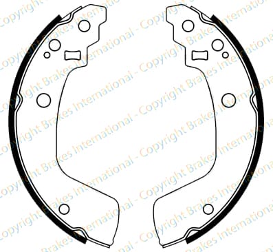 BRAKE SHOE AXLE SET (4)