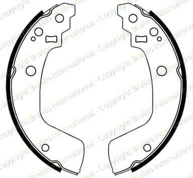 BRAKE SHOE AXLE SET (4)
