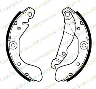 BRAKE SHOE AXLE SET (4)