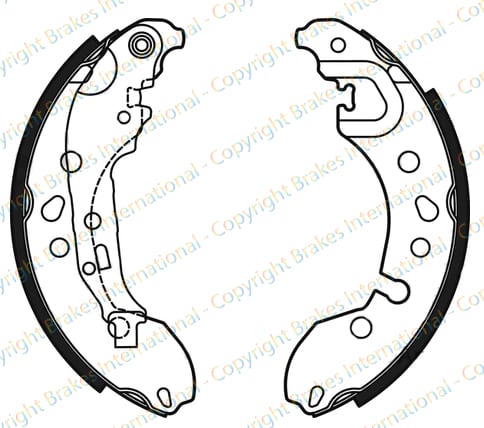 BRAKE SHOE AXLE SET (4)