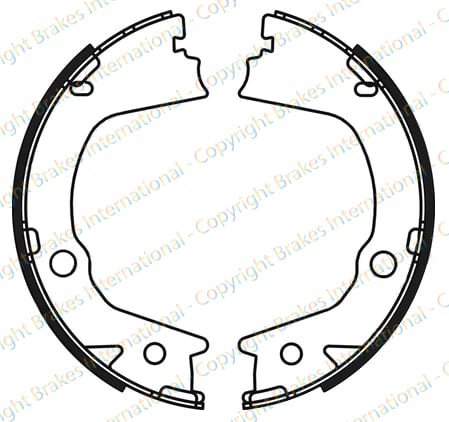 HANDBRAKE SHOE SET (4)
