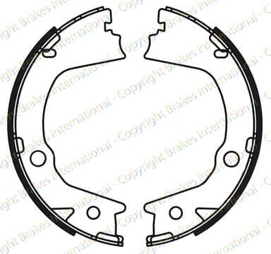 HANDBRAKE SHOE SET (4)