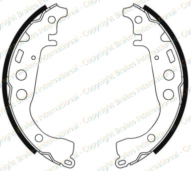 BRAKE SHOE AXLE SET (4)