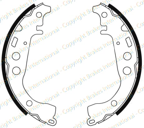 BRAKE SHOE AXLE SET (4)