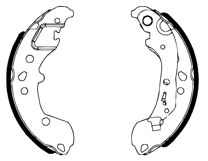BRAKE SHOE AXLE SET (4)