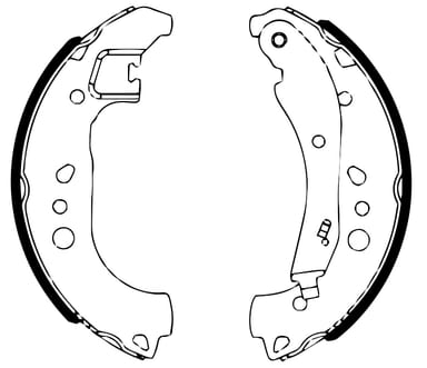 BRAKE SHOE AXLE SET (4)