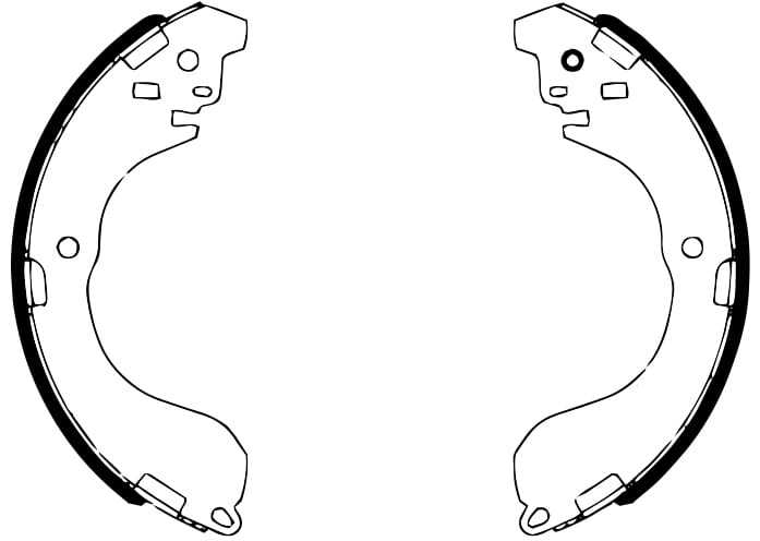 BRAKE SHOE AXLE SET (4)