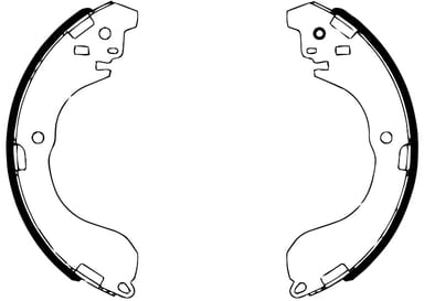 BRAKE SHOE AXLE SET (4)