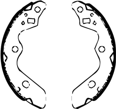 BRAKE SHOE AXLE SET (4)