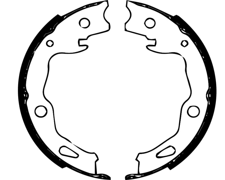 HANDBRAKE SHOE SET (4)