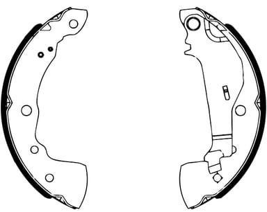 BRAKE SHOE AXLE SET (4)