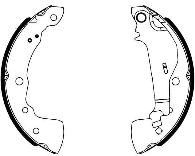 BRAKE SHOE AXLE SET (4)