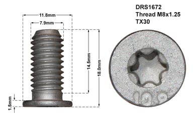 FLAT HEAD DISC RET SCREW
